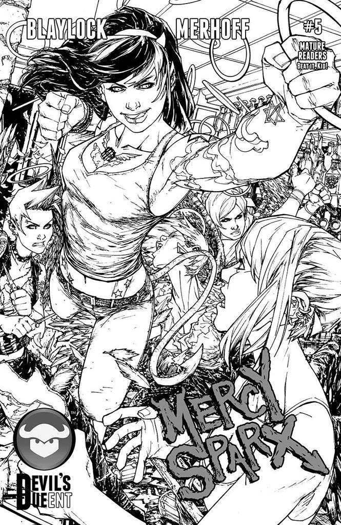 Mercy Sparx #5 Talent Caldwell Line Art Edition