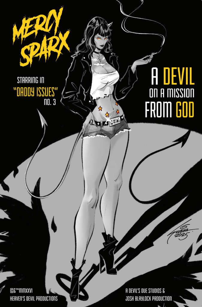 Mercy Sparx: Daddy Issues #3 - Noir Variant- KICKSTARTER EXCLUSIVE (Shubina) PREORDER