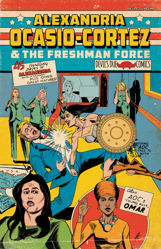 Alexandria Ocasio-Cortez and the Freshman Force Sanctum Sanctorum Retailer Variant